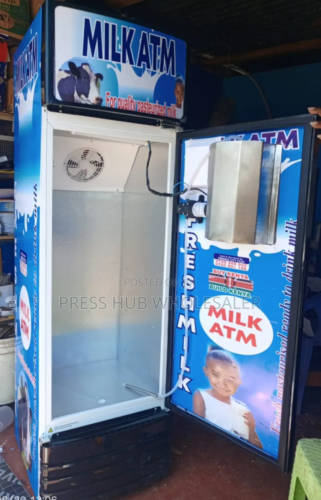 50-Litre Cooling Milk ATM Keeps Milk Fresh
