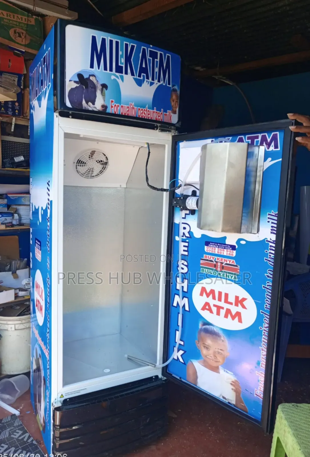 50-Litre Cooling Milk ATM Keeps Milk Fresh