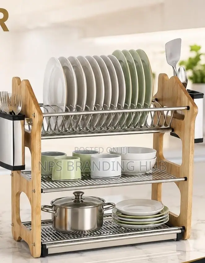 3 Layer Heavy Duty Dish Rack (AO