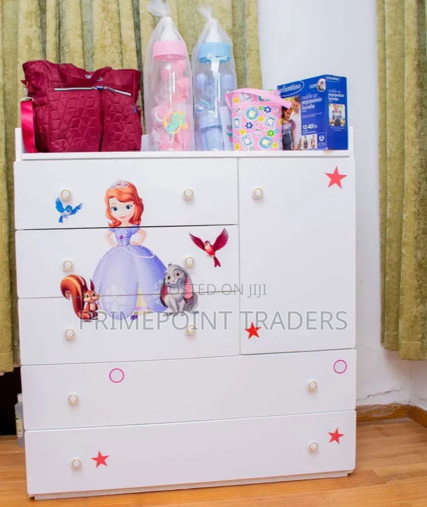 Kids & Baby Chest of Drawers Cabinet – Practical Nursery Storage