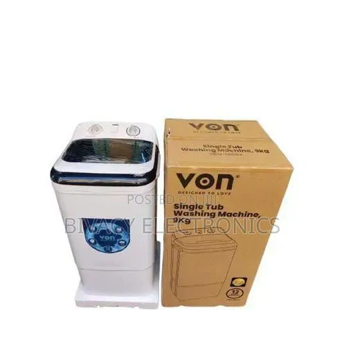 Von Single Tub 9kgs Washing Machine