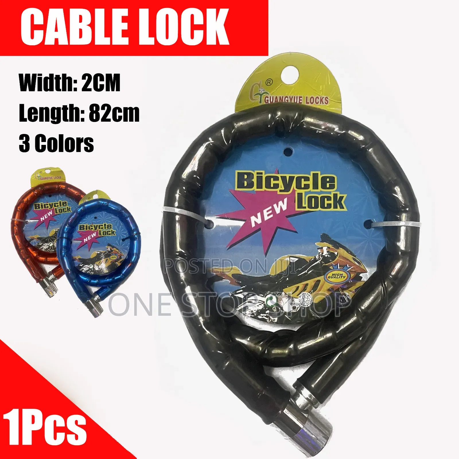 Bike Armored Cable &Joint Antitheft Chain Lock