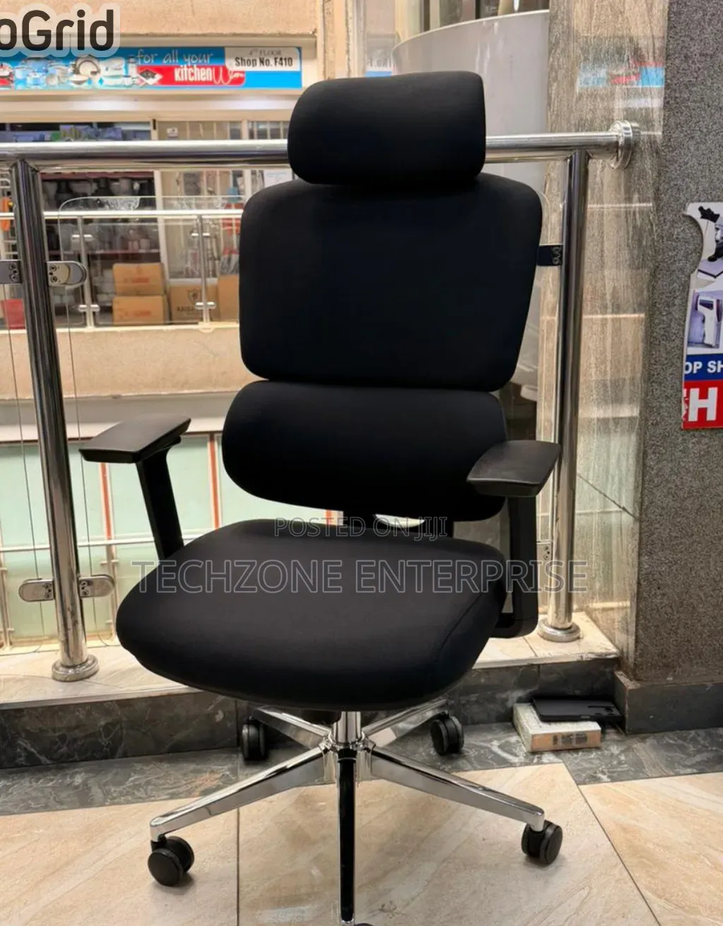 Managerial Orthopedic Comfort High-Back Office Chair, Black ,,