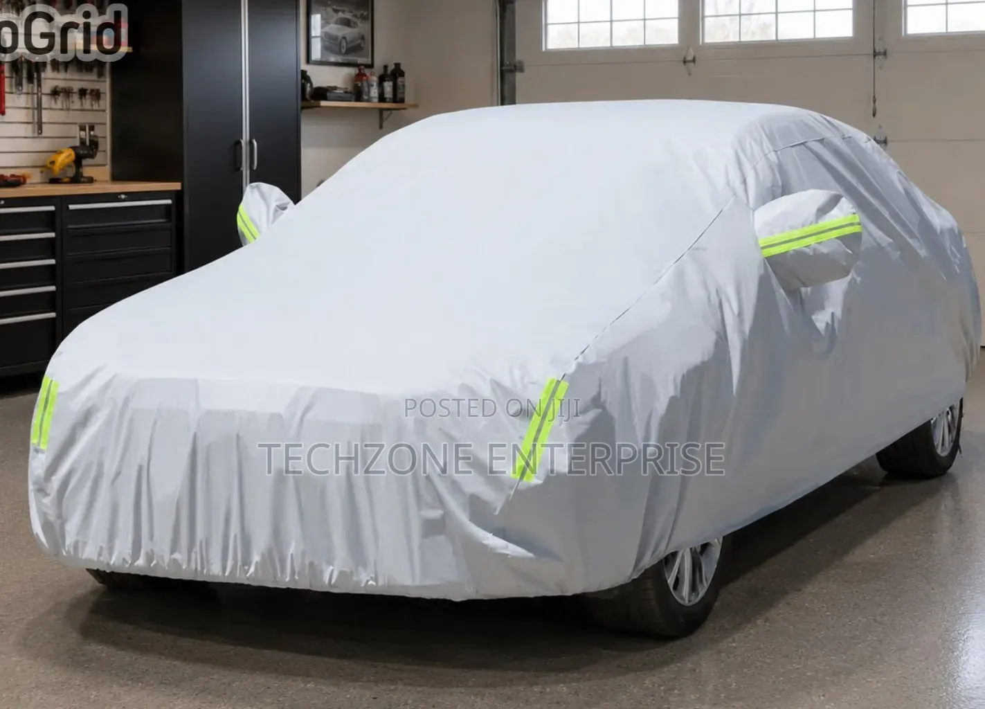 High-Quality Universal Grey Car Cover With Fleece on the Inside Part ,