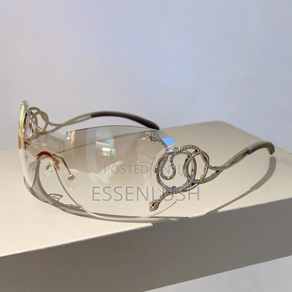 Y2K Snake Shield Sunglasses