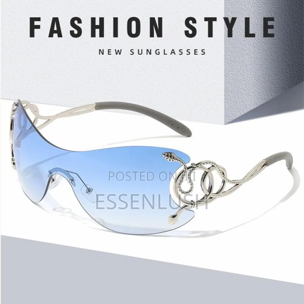 Y2K Snake Shield Sunglasses