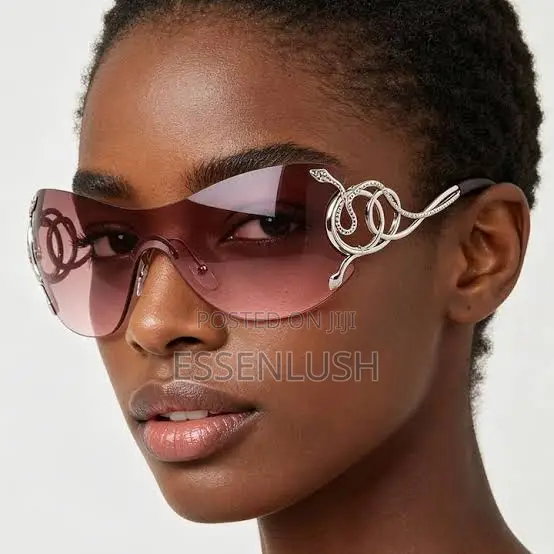 Y2K Snake Shield Sunglasses