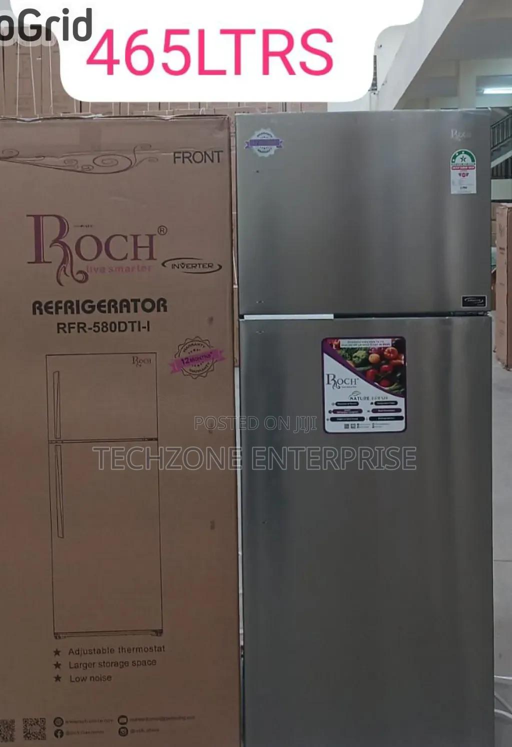 Roch RFR-580-DT-I 2 Door No Frost With Inverter (465 Litres ) Fridge,