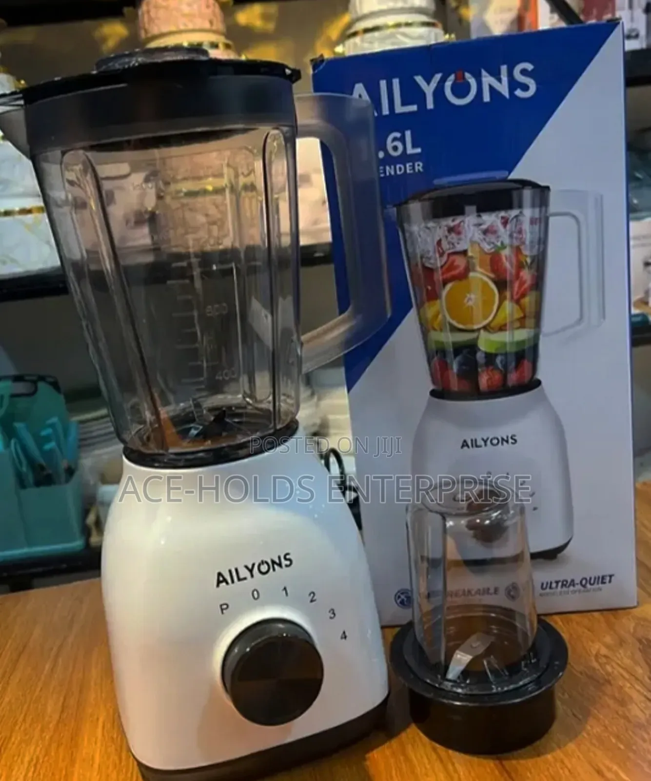 Ailyons 2 in 1 Blender WTH Grinder Combo - 1.8 Litres (4 Speed)