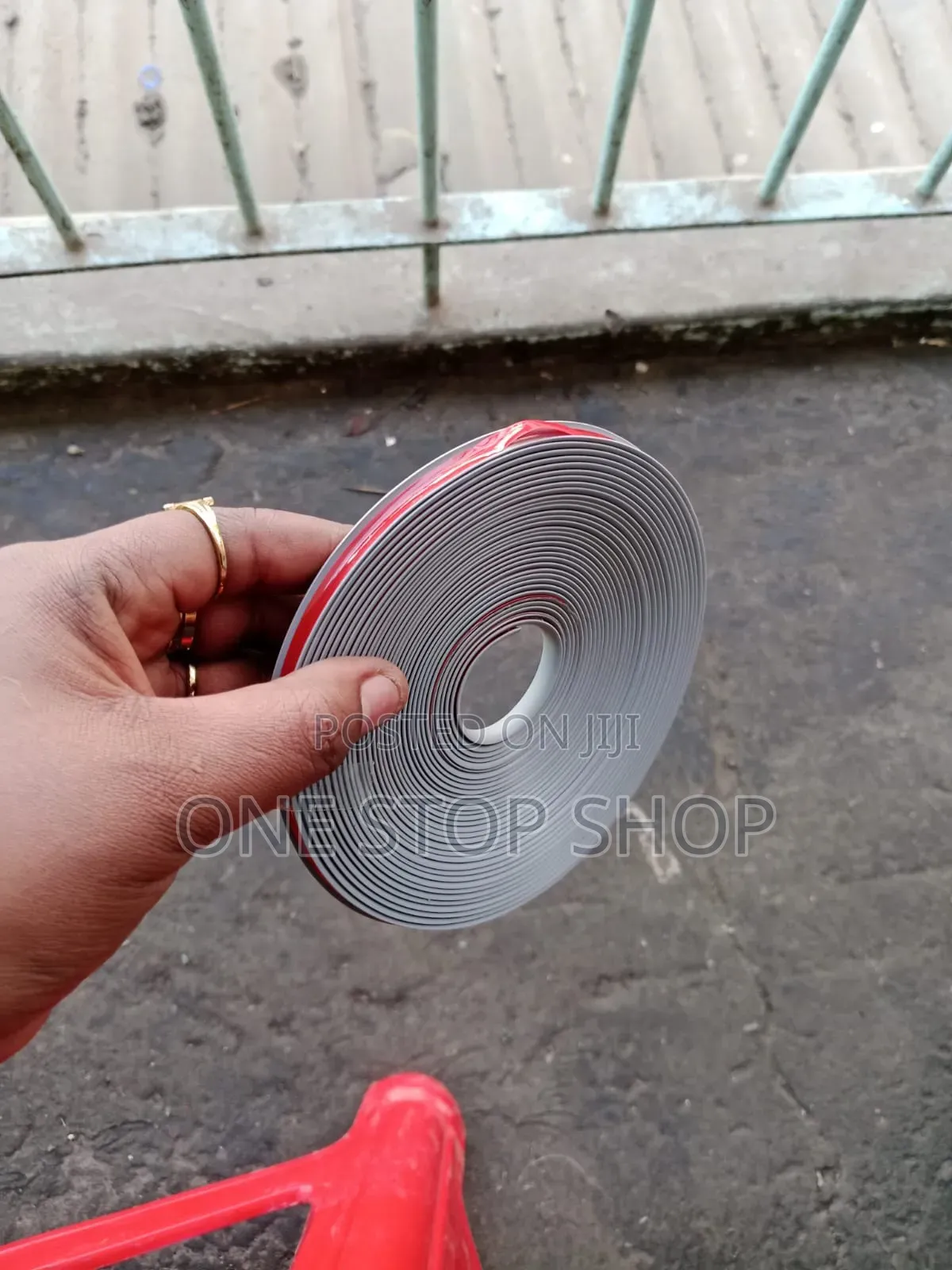 8mtrs Flexible Rubber PVC Rim Protector With Double Sided Tape Backing