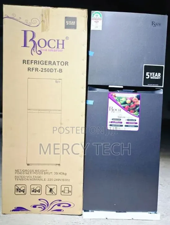 197 Litres Roch Double Door NO FROST Refrigerator