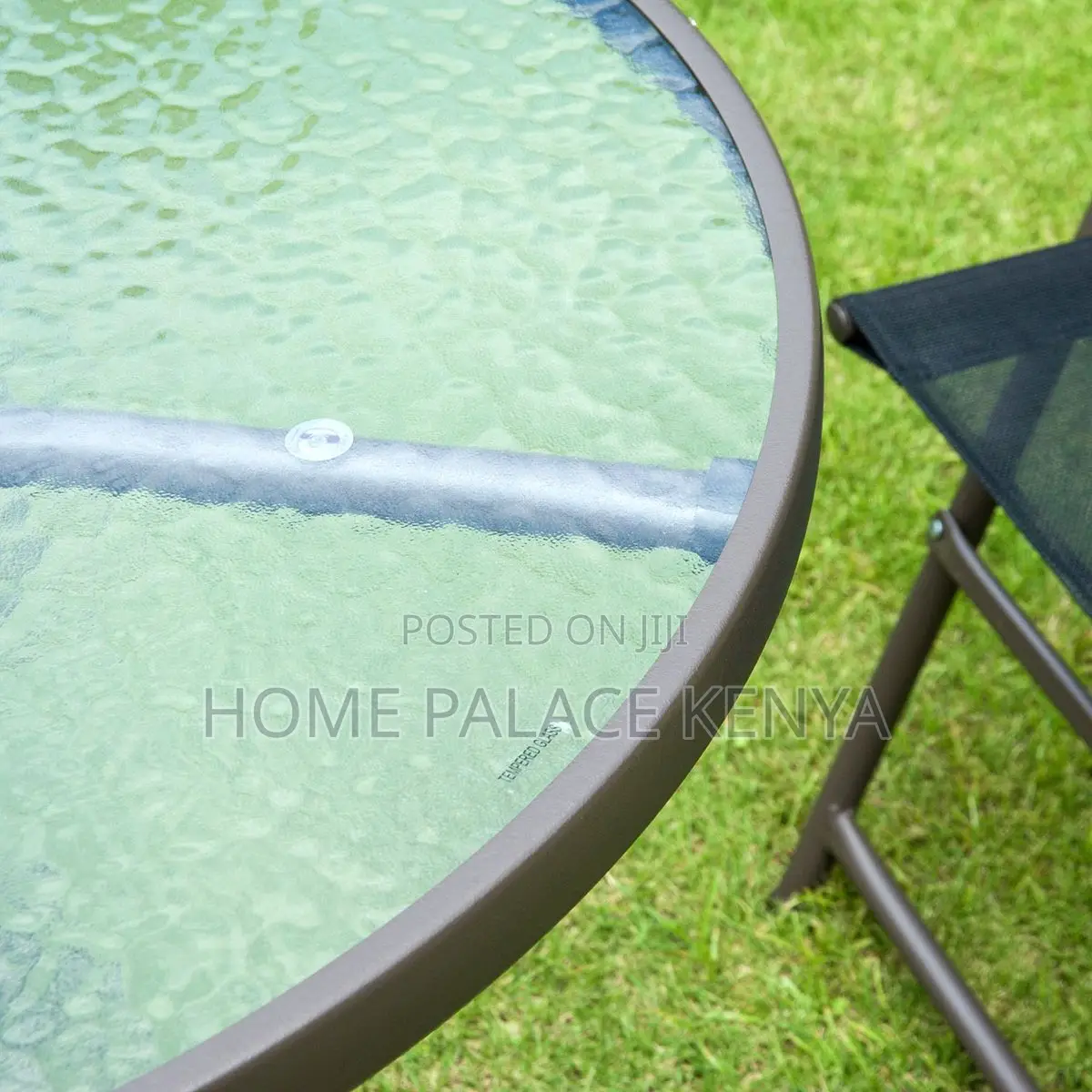 Balcony Table; Best Quality Tempered Round Glass Dining Table
