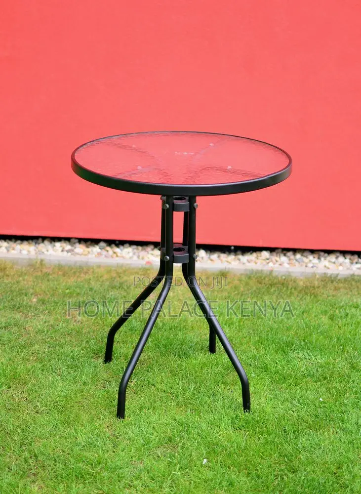 Balcony Table; Best Quality Tempered Round Glass Dining Table