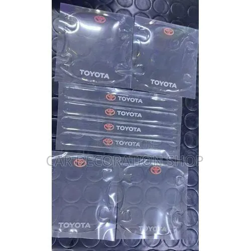8pc Toyota Silicone Plastic Film Prevent Nail,keysfrom Door  Scratches