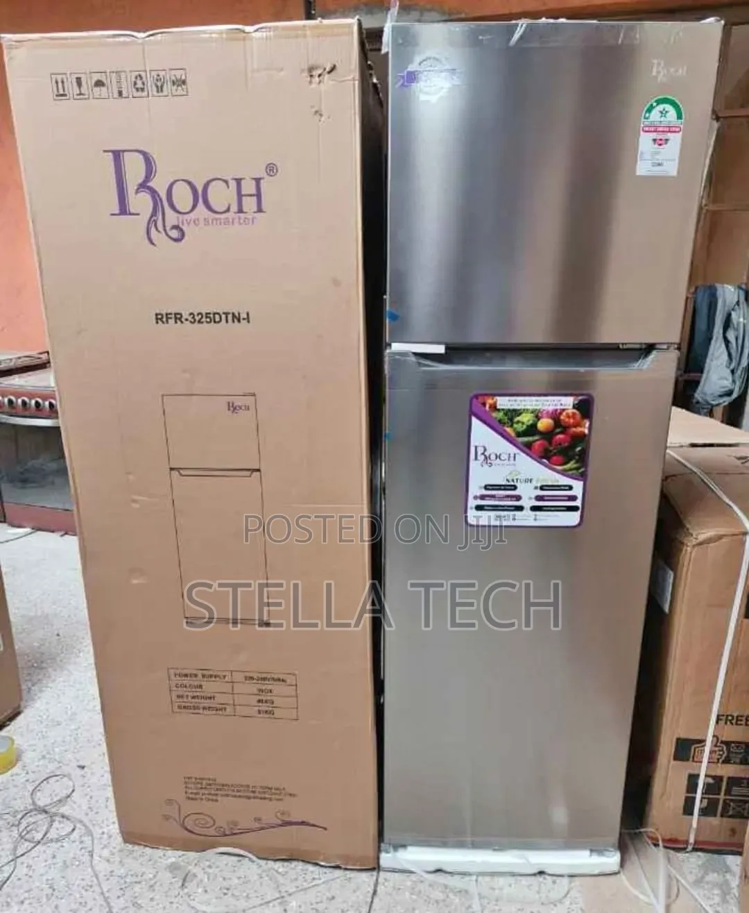 255 Litres Roch RFR-325-DT-I  No Frost Double Door Refrigerator