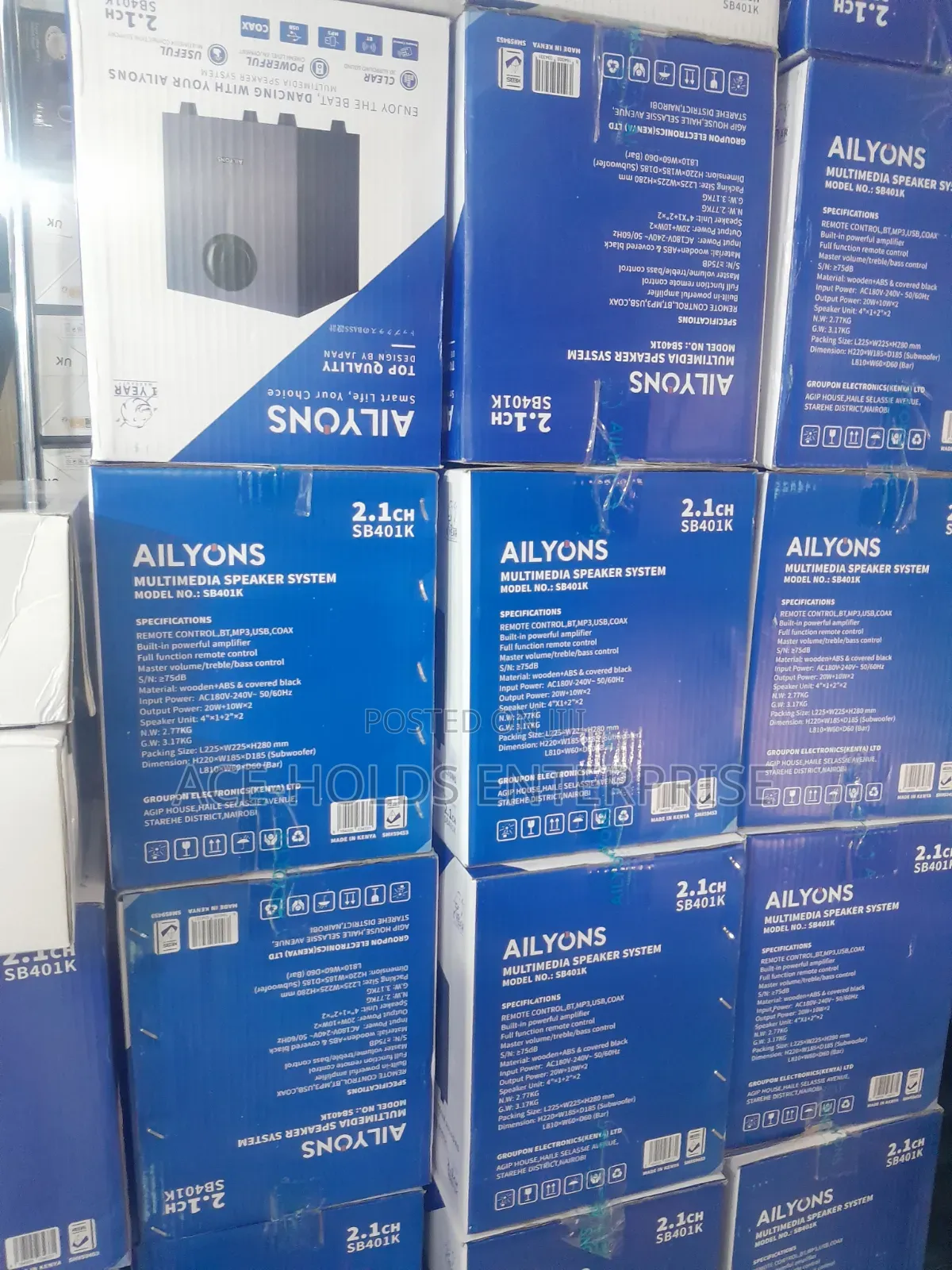 SB401K Ailyons 2.1ch Soundbar Bass Speaker - 40w