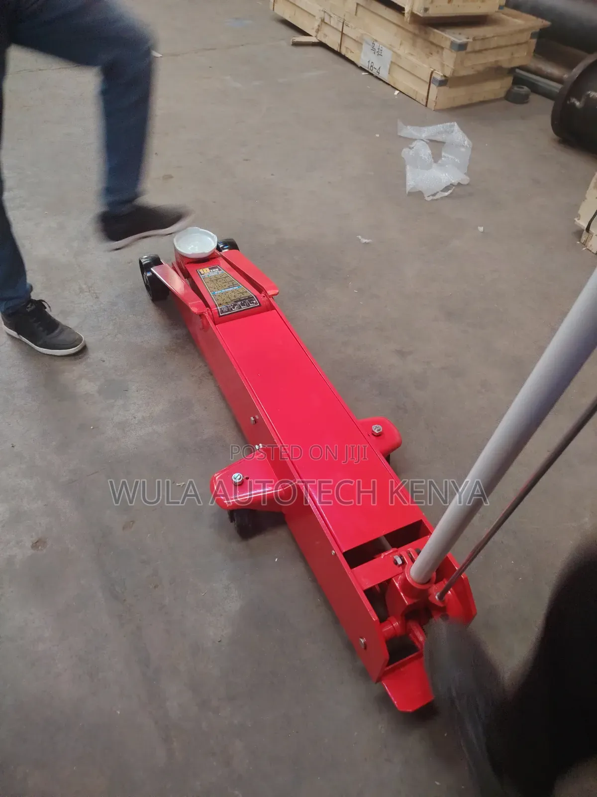 Exellent Stability and Durability Heavy Duty 10tns Trolley Jack Wula