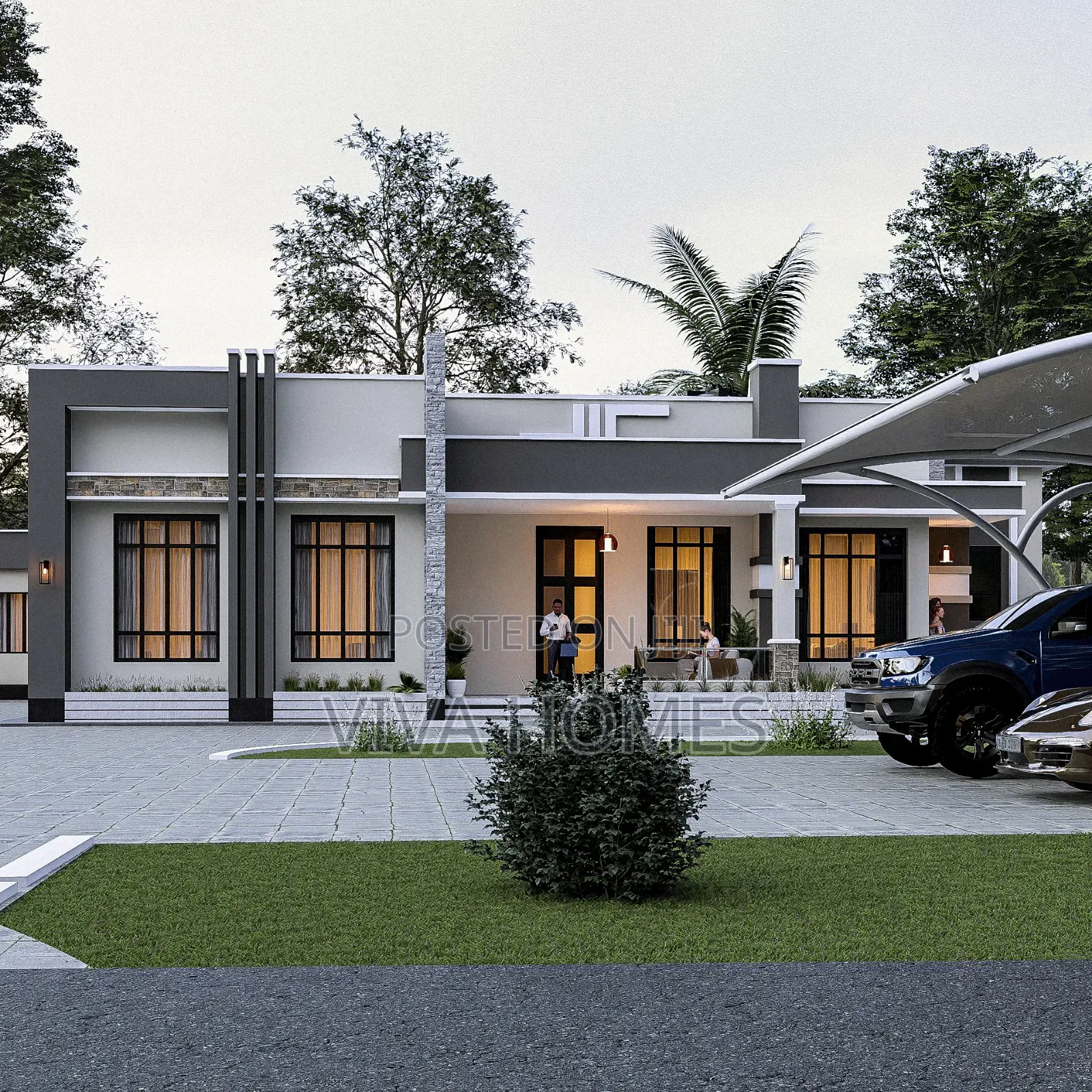 Looking to Build a Stylish 4-Bedroom Bungalow?
