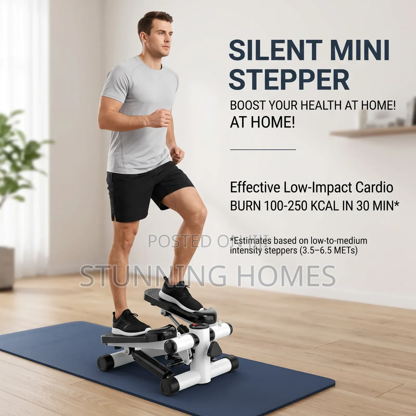 Mini Stepper With Resistance Bands Available