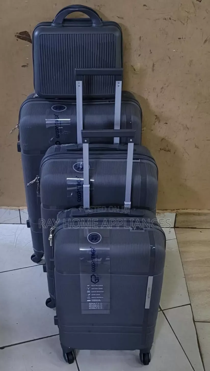 Grey Unbreakable Suitcase 4 in 1 Set
