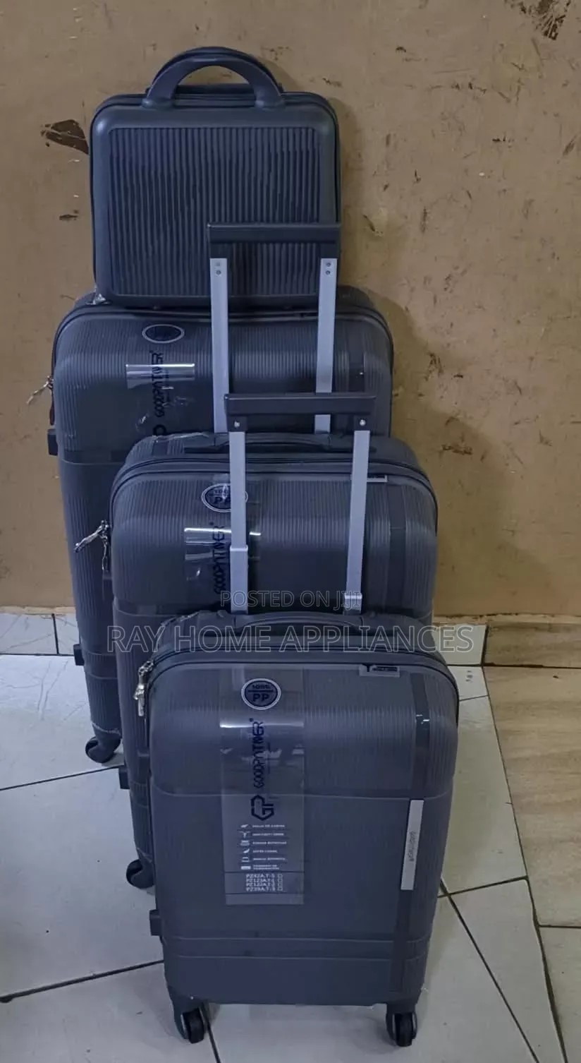 Grey Unbreakable Suitcase 4 in 1 Set