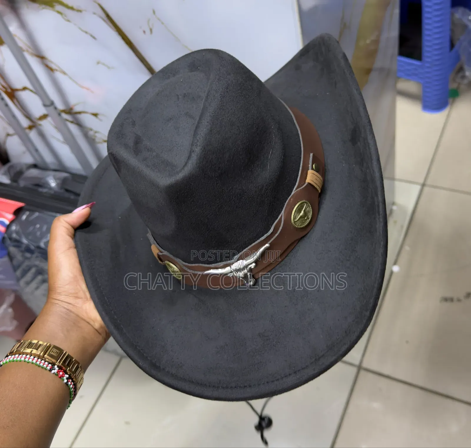 Black Unisex Timeless Western Style Cowboy Hats