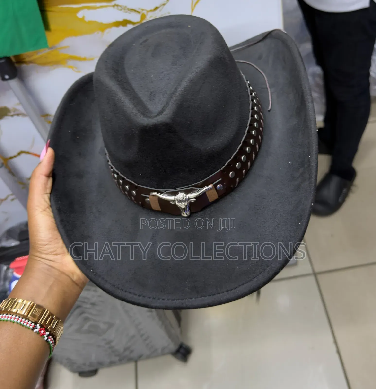 Black Unisex Timeless Western Style Cowboy Hats