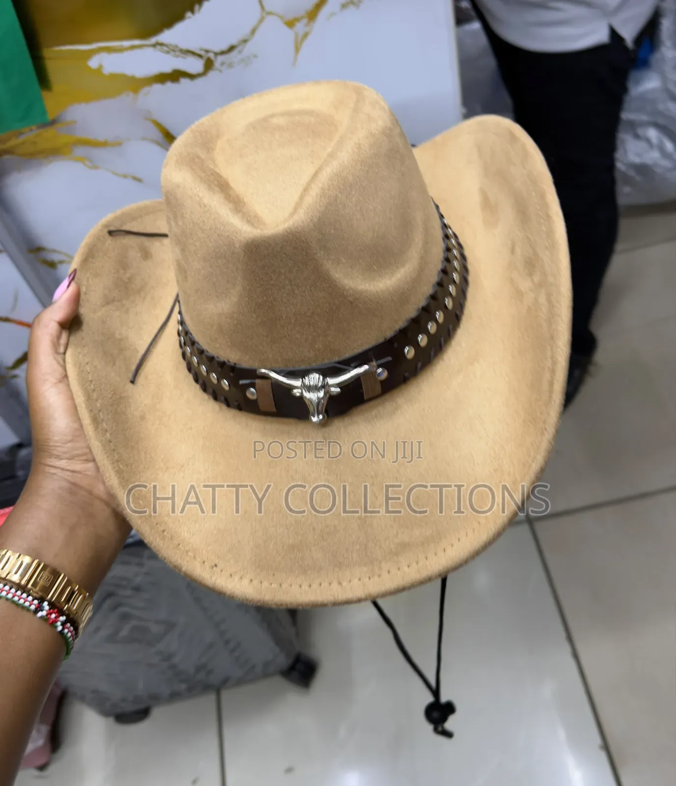 Beige Unisex Timeless Western Style Cowboy Hats
