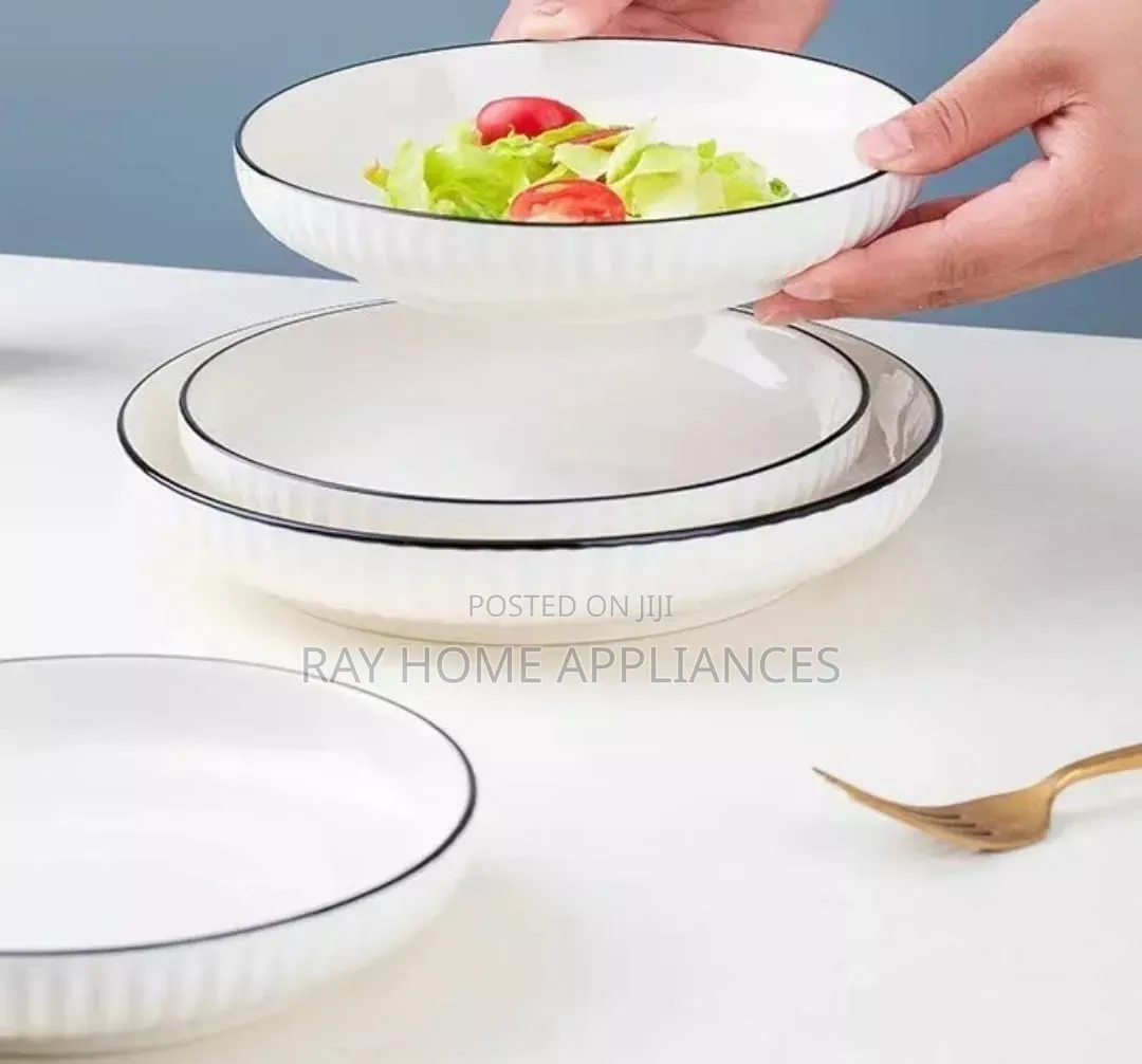 12Pcs Japanese COMBO 10.5inch Dinner Plate -6pcs 8 Inch Side Plates
