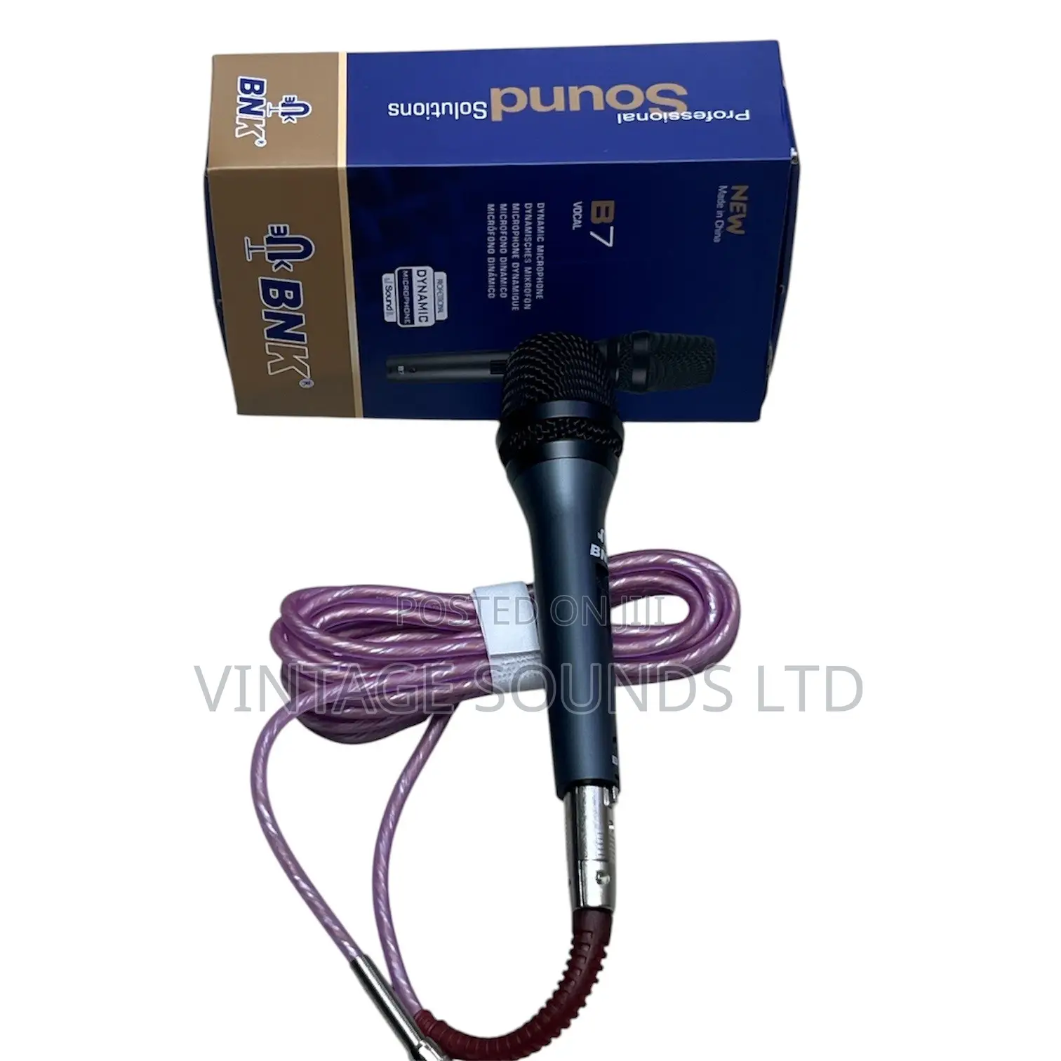 BNK B7 Professional Dynamic Wired Microphone With 5M XLR Cable