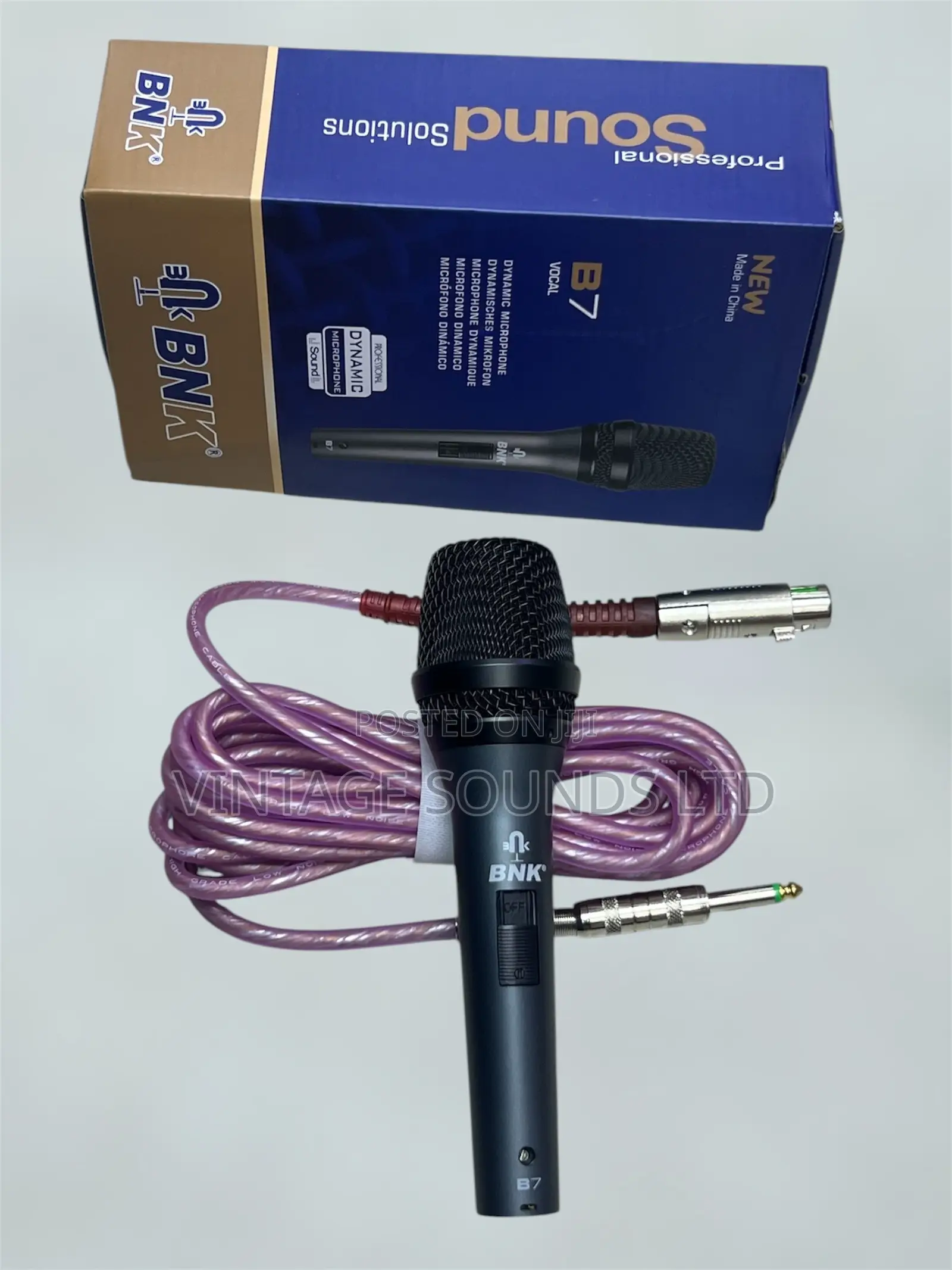 BNK B7 Professional Dynamic Wired Microphone With 5M XLR Cable