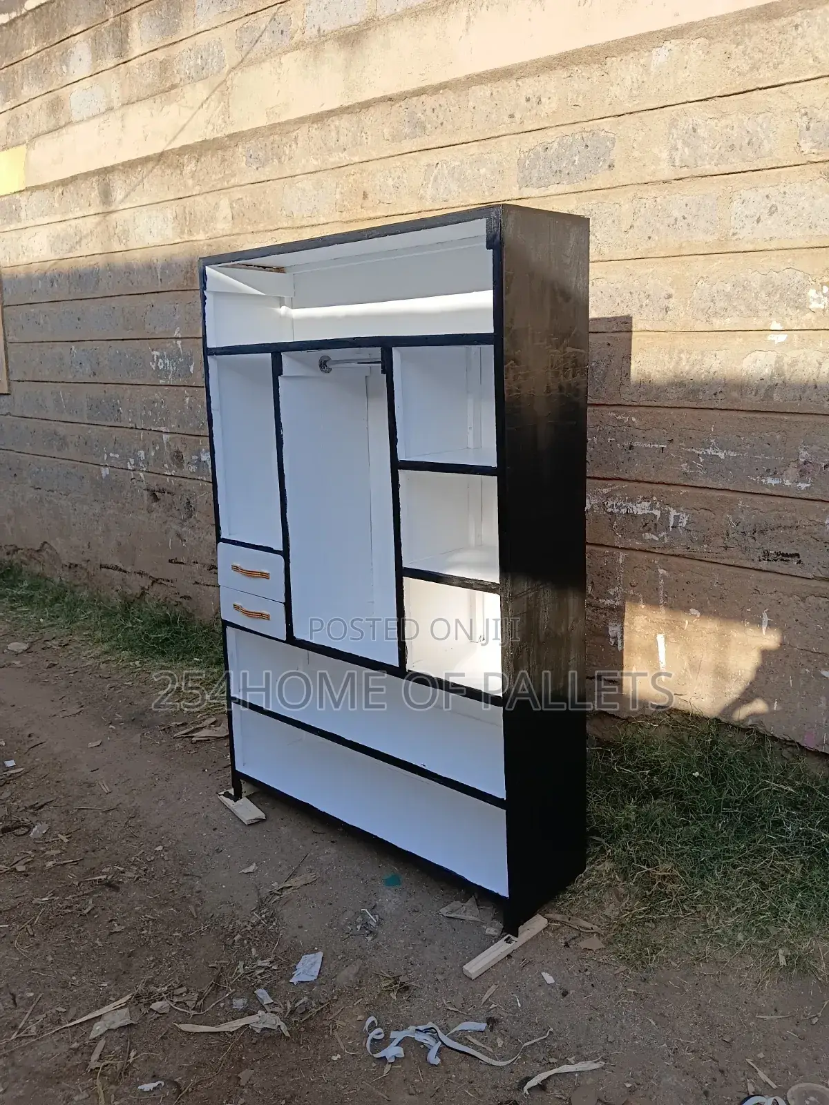 4 by 6 Black and White Wardrobe