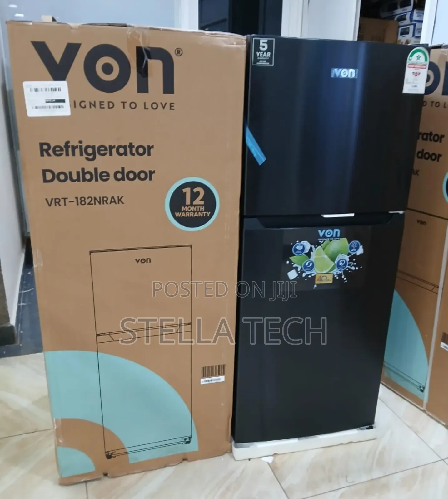 182 Litres No Frost Von Fridge TMF VRT - 182NRAK