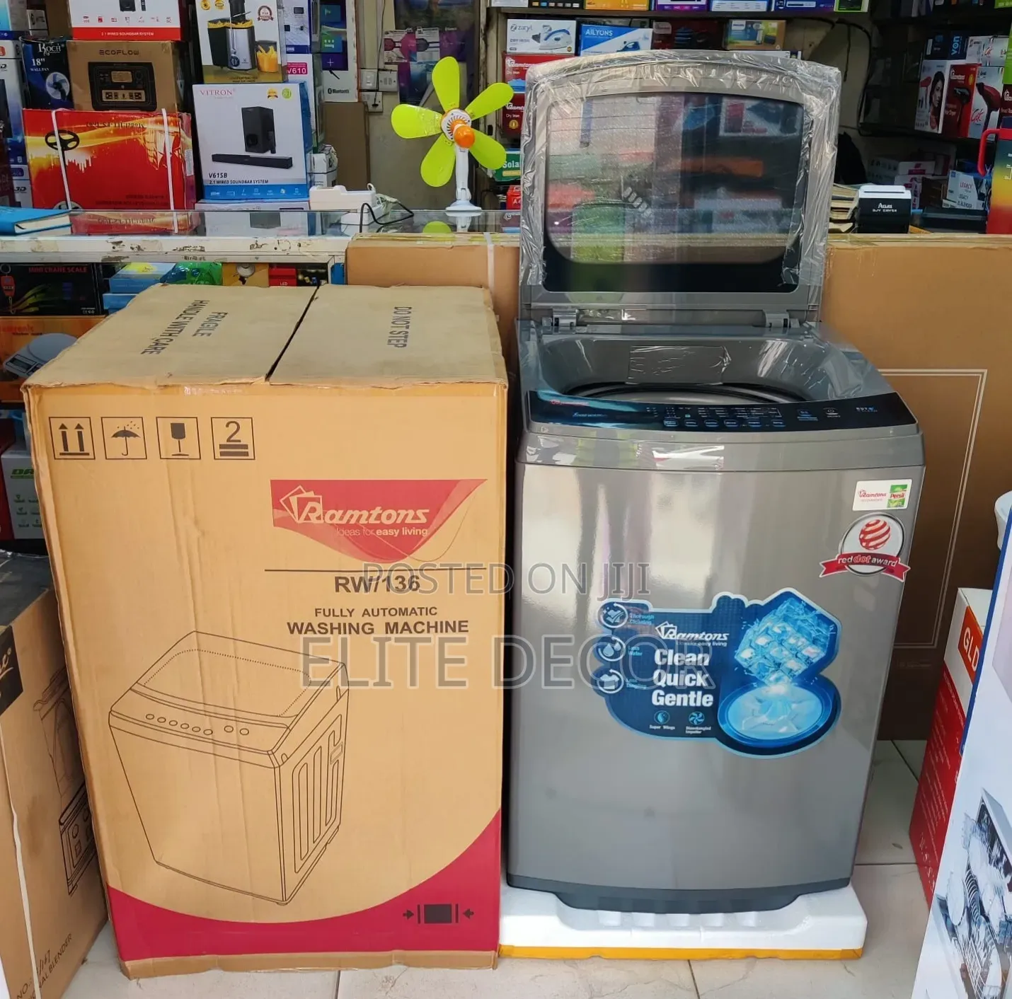 Ramtons 12Kg Top Load Fully Automatic Washing Machine – RW/136