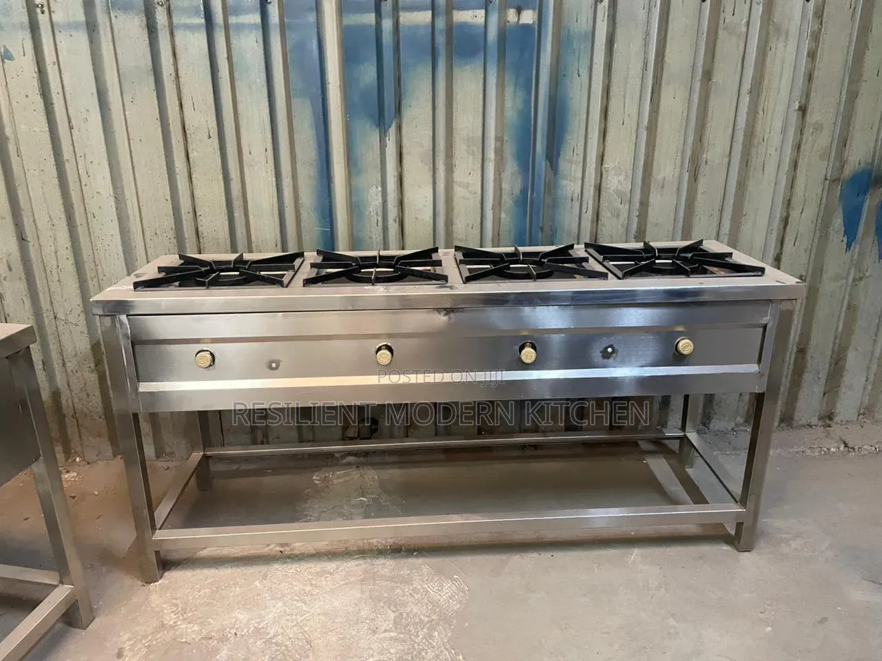 Stainless Steel 4 Burner Gas Cooker