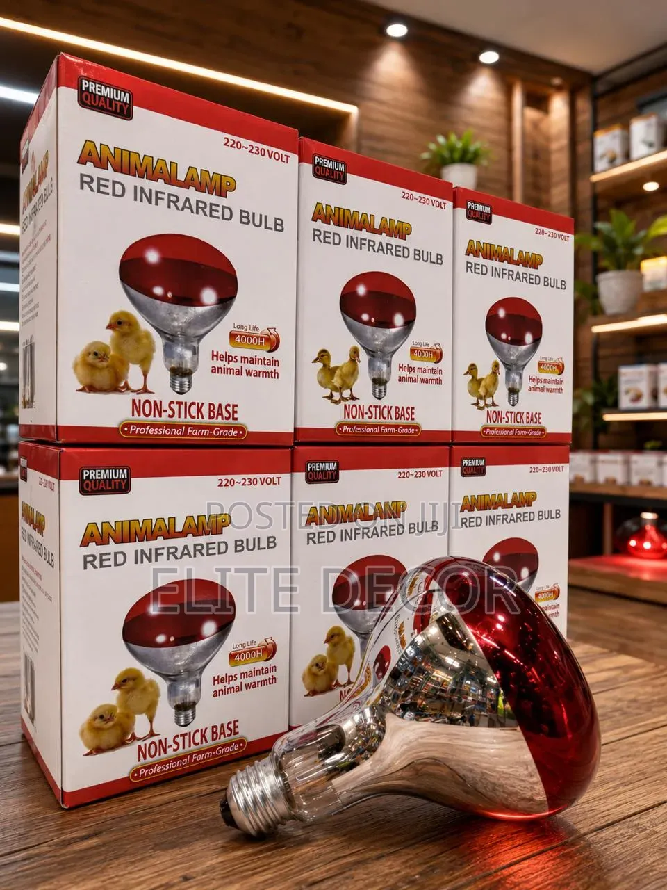 Animalamp Red Infrared Chicken Brooder Heating Bulb 220–230V