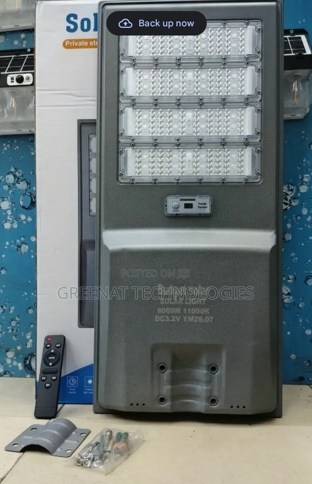 Budget Solar 8000W Project Solar Street Light 48,000mAh Dusk to Dawn