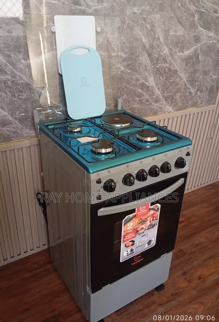 50cm*55cm Eurochef 3g+1e Standing Cooker With ElectricOven