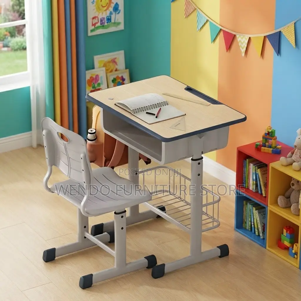 Home Desks; Reclining Height Kids Study Desk Chair Sets