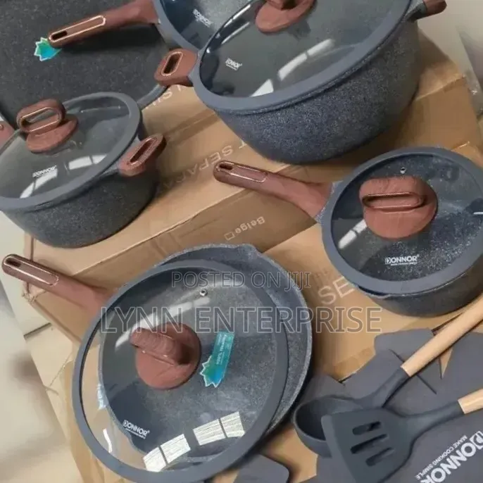 New Inn 16 PCS DONNOR BERRY Granite Nonstick