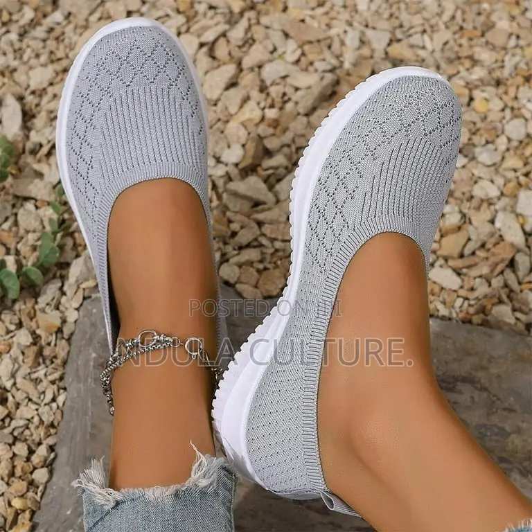 Ladies Fashion Slip on Mesh Shoes