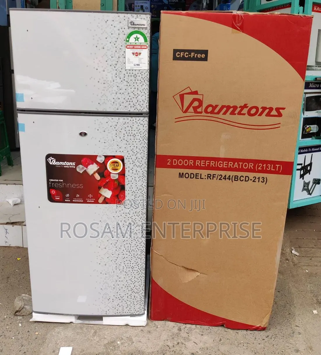 Ramtons Fridge 213L With Dispenser RF130