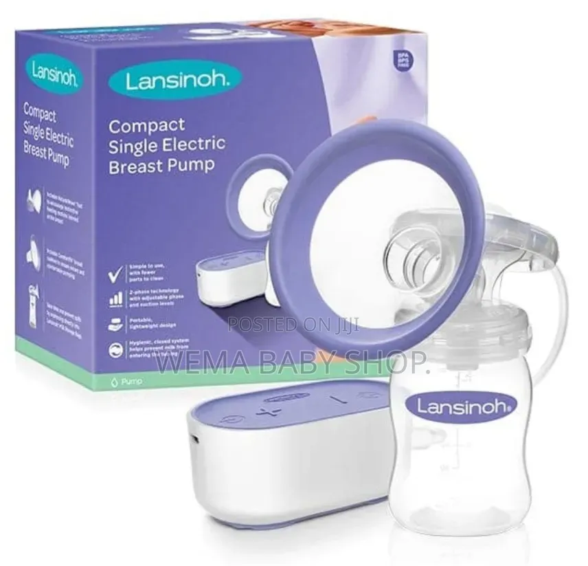 Lansinoh Compact Single Electric Breast Pump(portable and Lightweight)