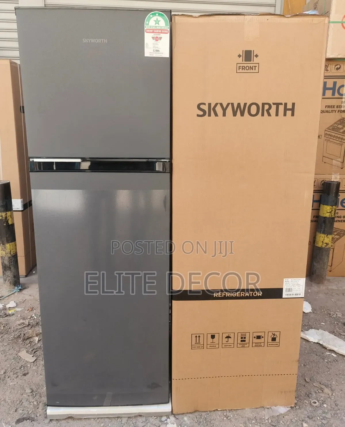 Skyworth 280L Double Door No Frost Refrigerator – Spacious & Energy