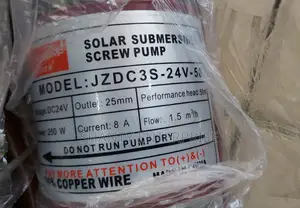 General 24v/250w/50m Head Solar Submersible Screw Pump