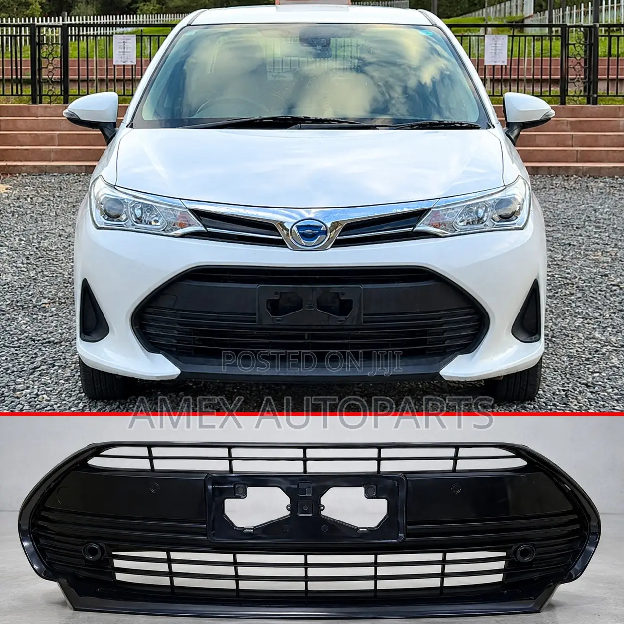 Front Bumper Grille Toyota Axio Fielder NKE 165 2018 Onwards