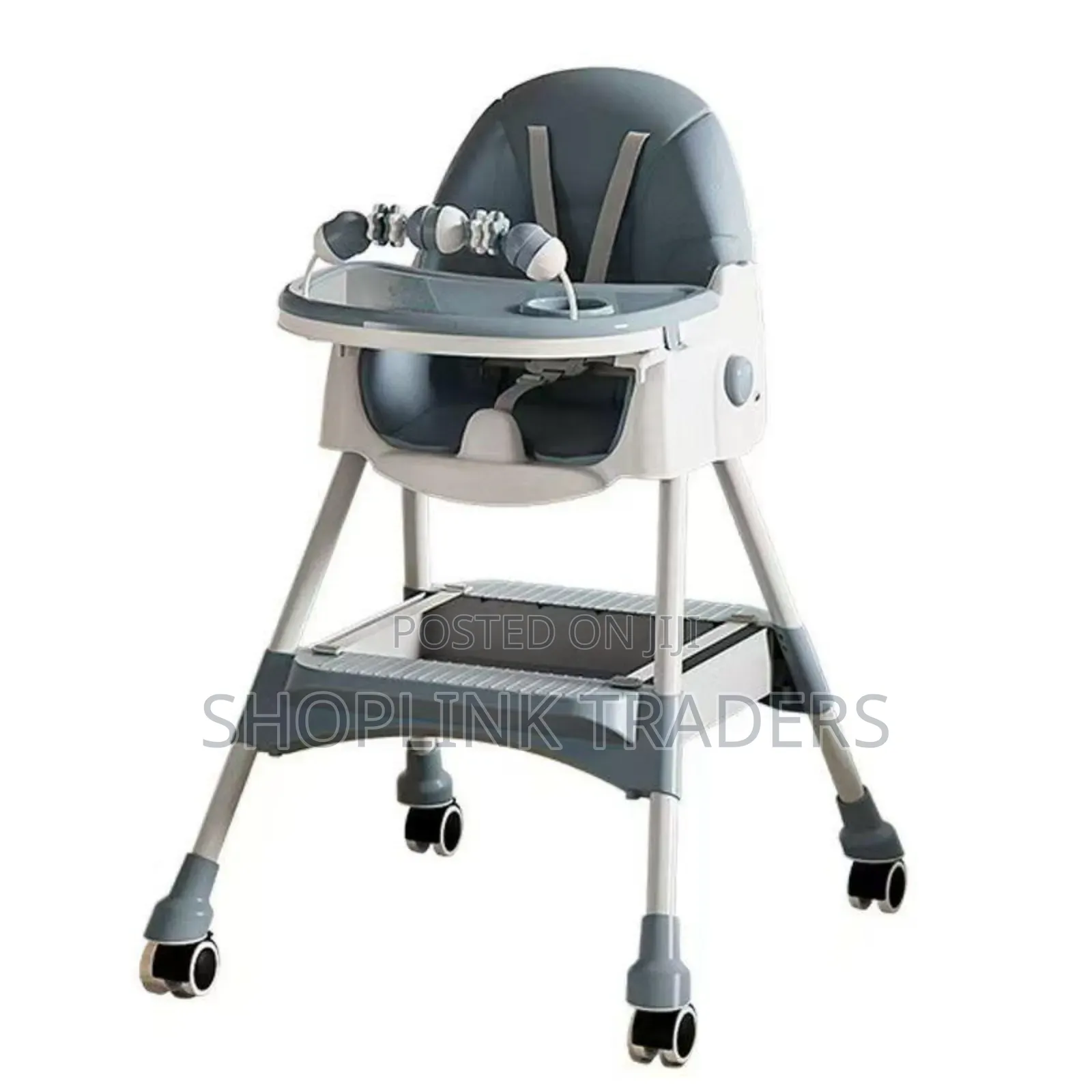 Kids Feeding Chair With  Lockable Wheels