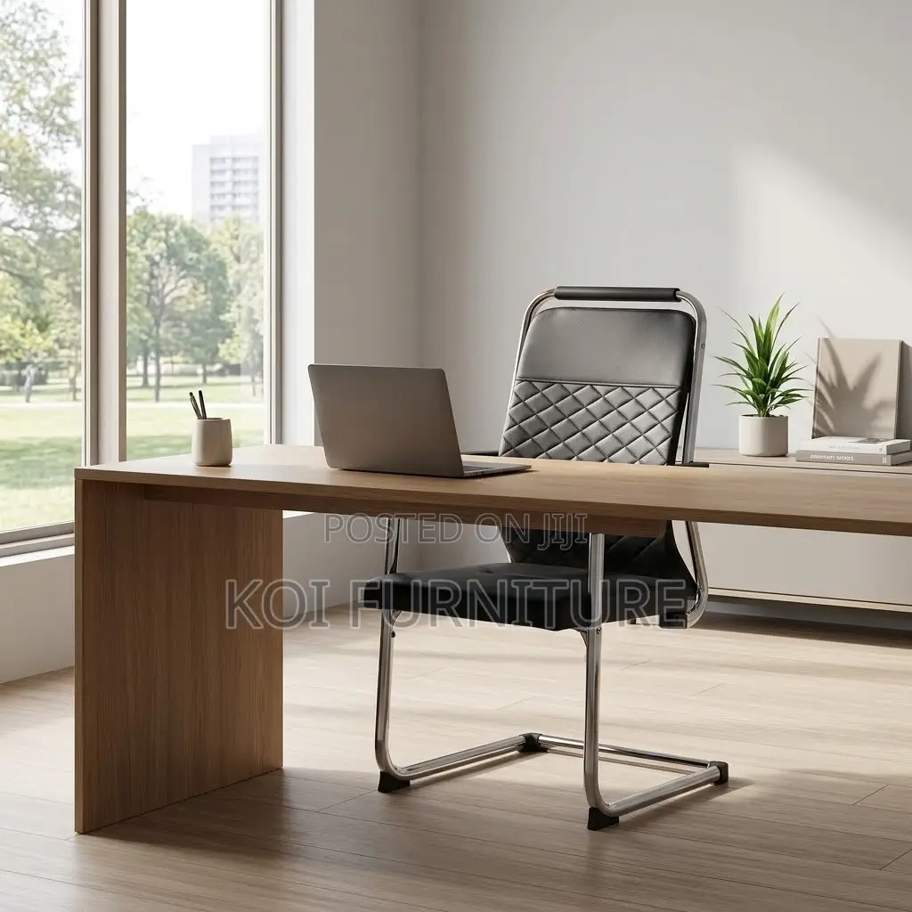 Office Chairs; High Backrest Metallic Frames Mesh Visitors Chairs