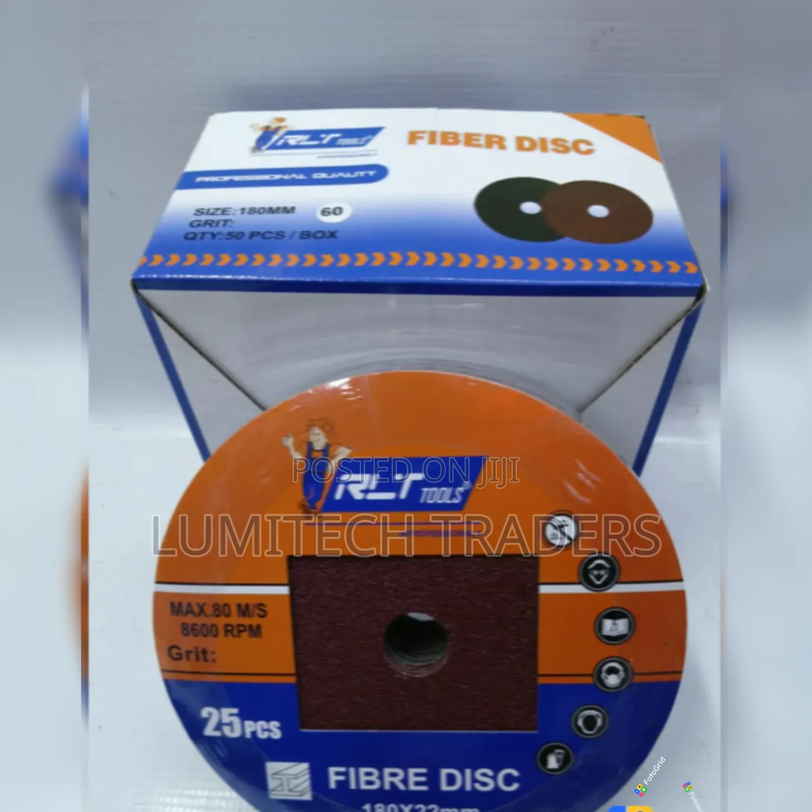 Fibre Disc 7 Inch P60, P80, P100