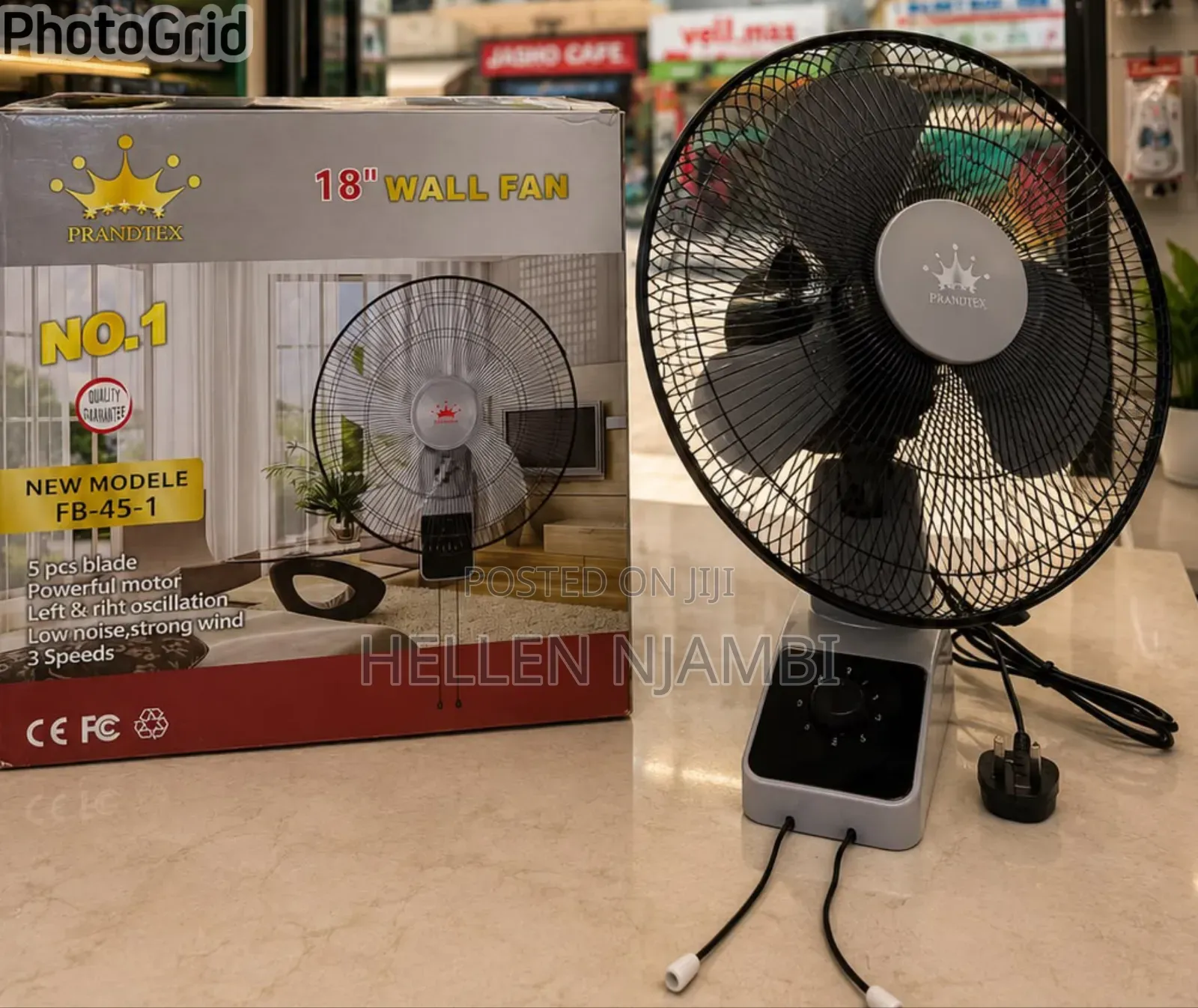 18iches Wall Fan 
With Remote